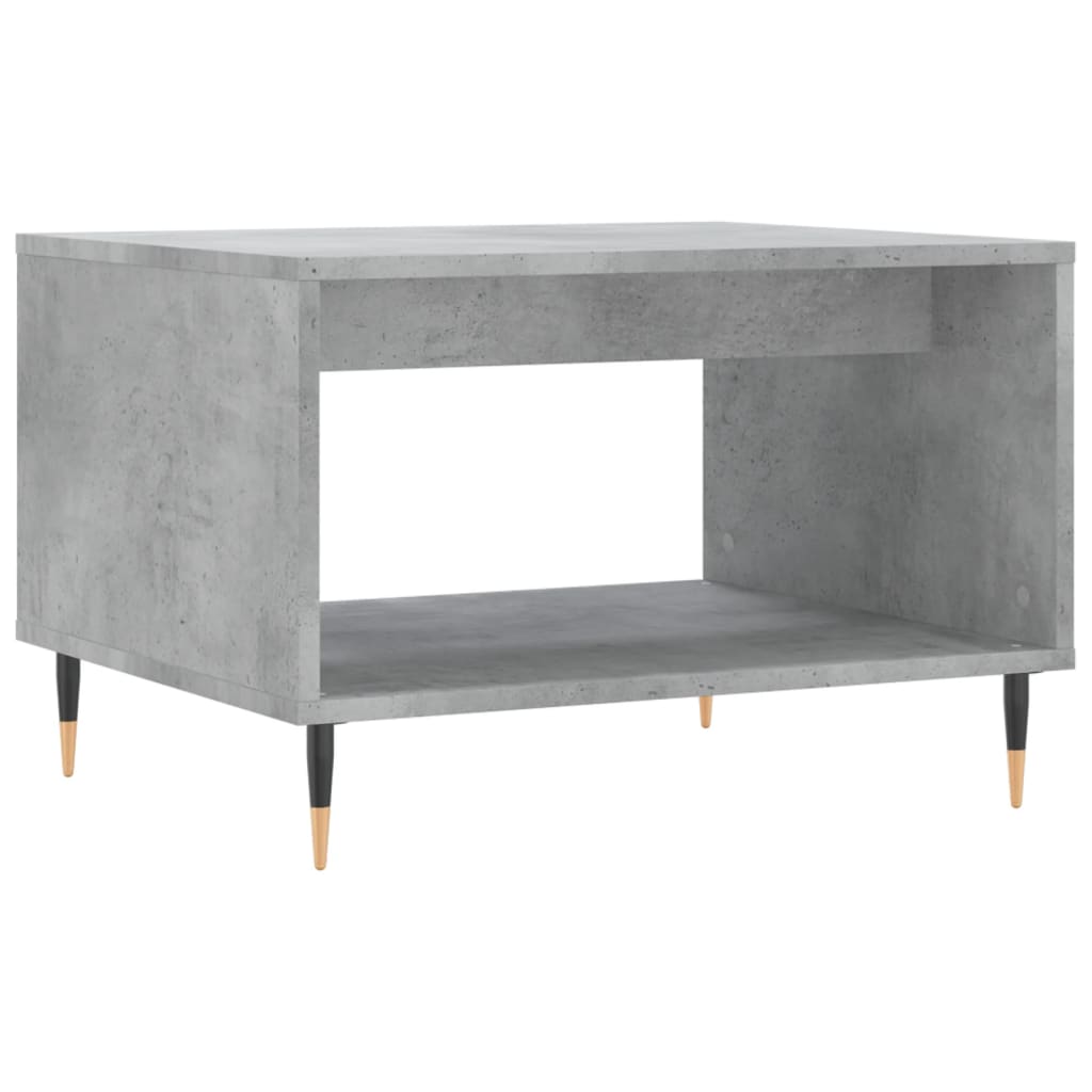 Coffee Table Concrete Grey 60x50x40 cm Engineered Wood