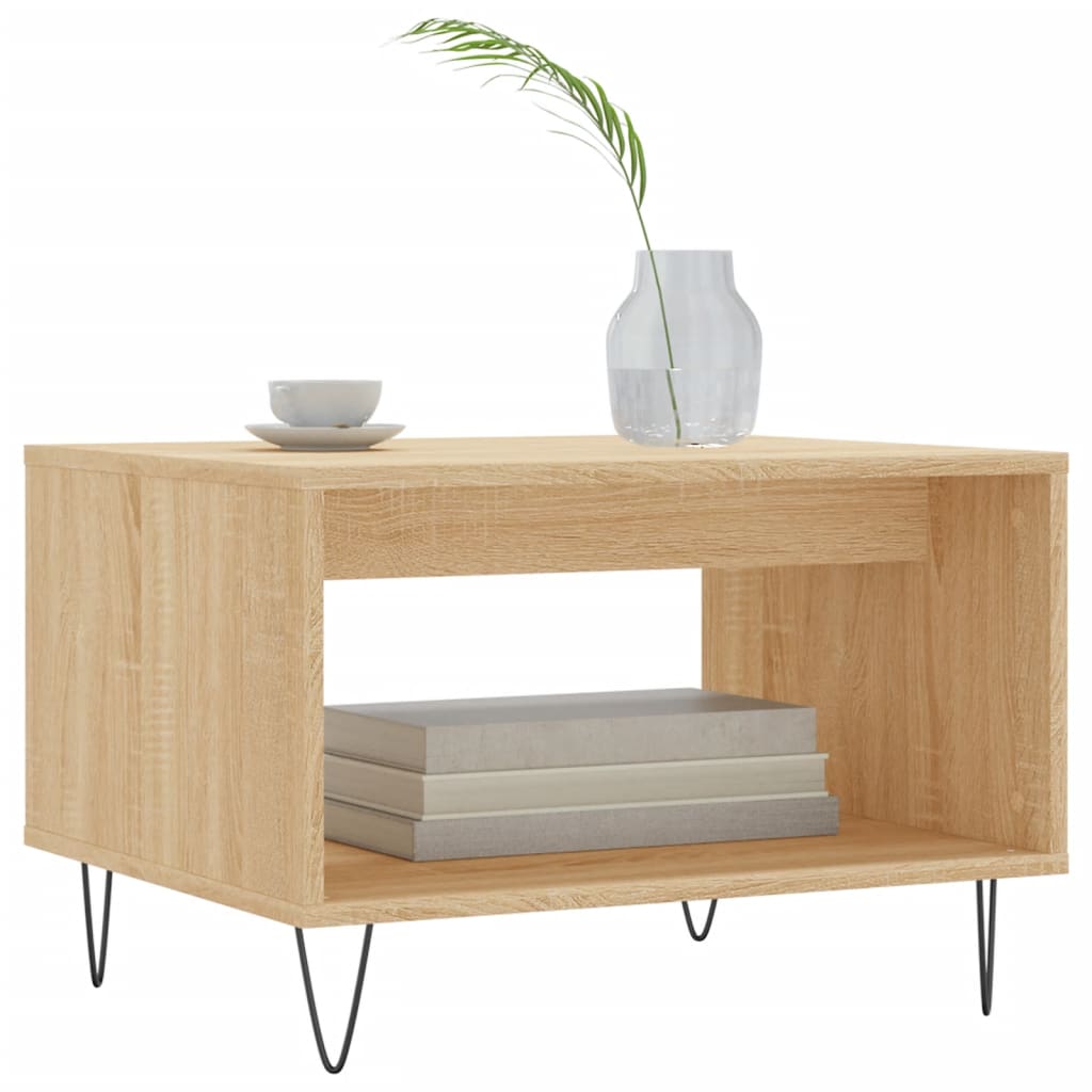Coffee Table Sonoma Oak 60x50x40 cm Engineered Wood