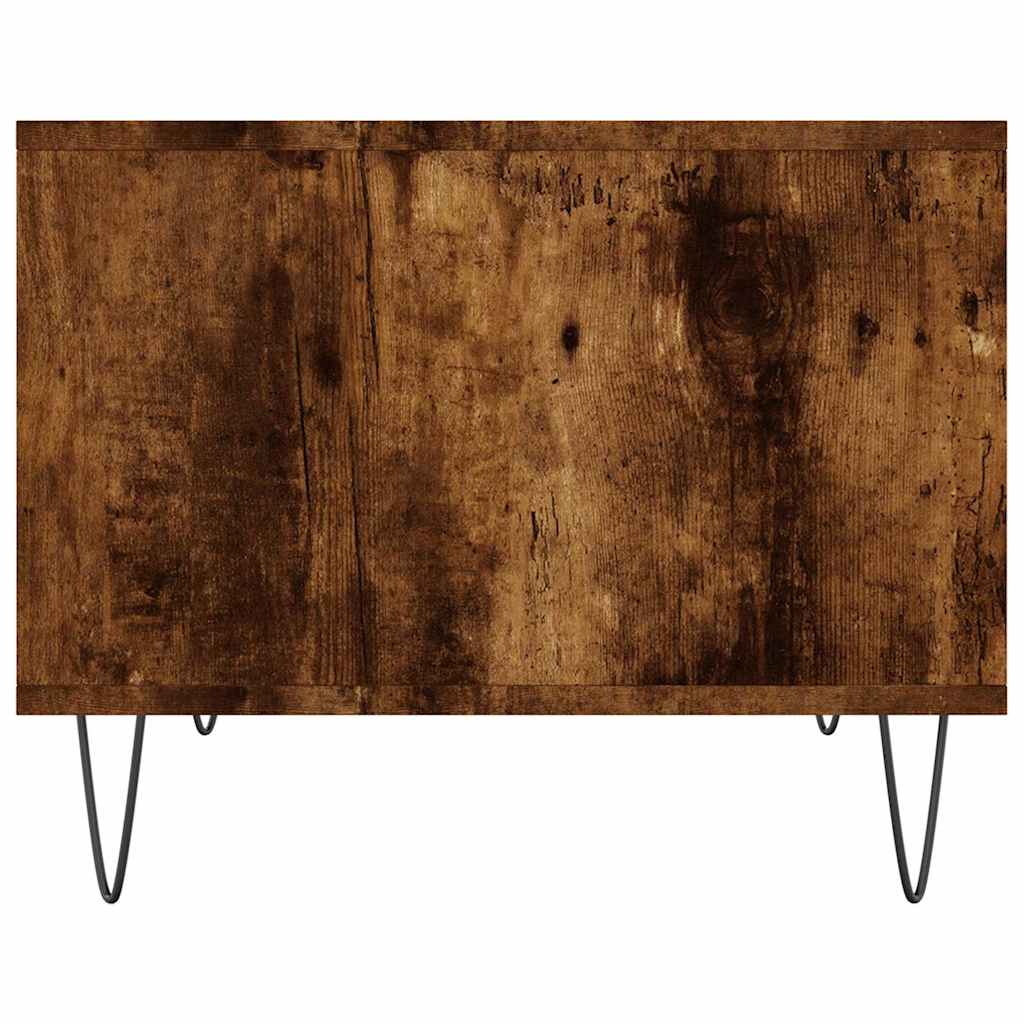 Coffee Table Smoked Oak 60x50x40 cm Engineered Wood