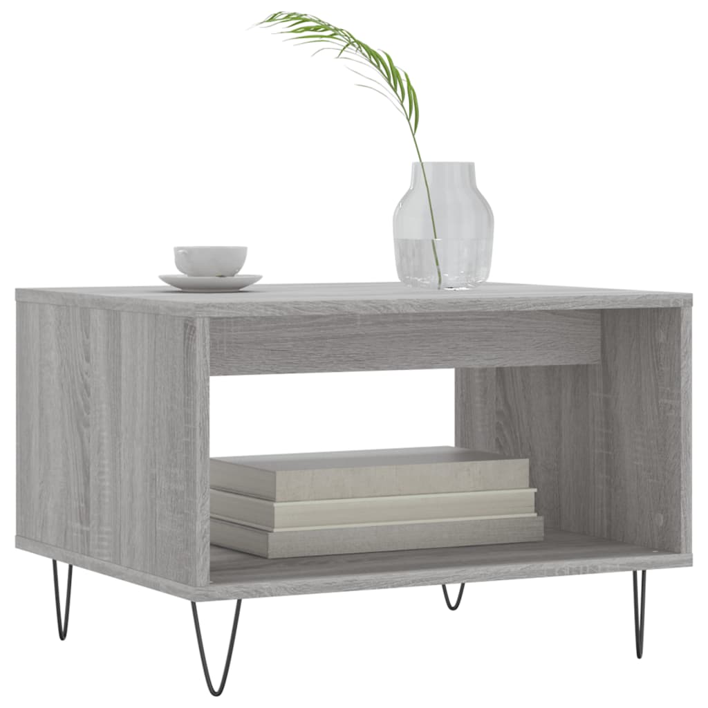Coffee Table Grey Sonoma 60x50x40 cm Engineered Wood