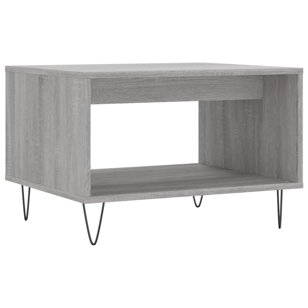 Coffee Table Grey Sonoma 60x50x40 cm Engineered Wood