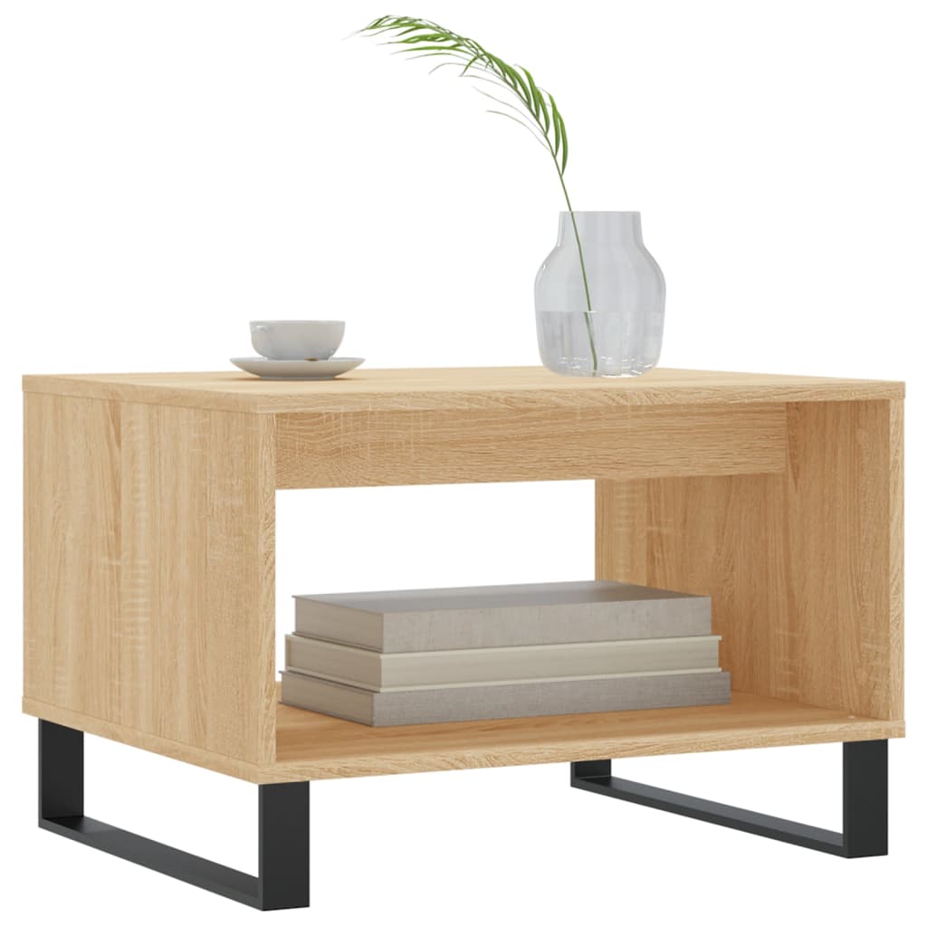 Coffee Table Sonoma Oak 60x50x40 cm Engineered Wood