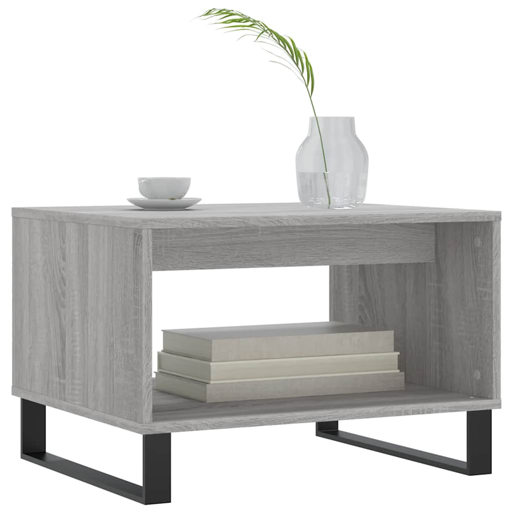 Coffee Table Grey Sonoma 60x50x40 cm Engineered Wood