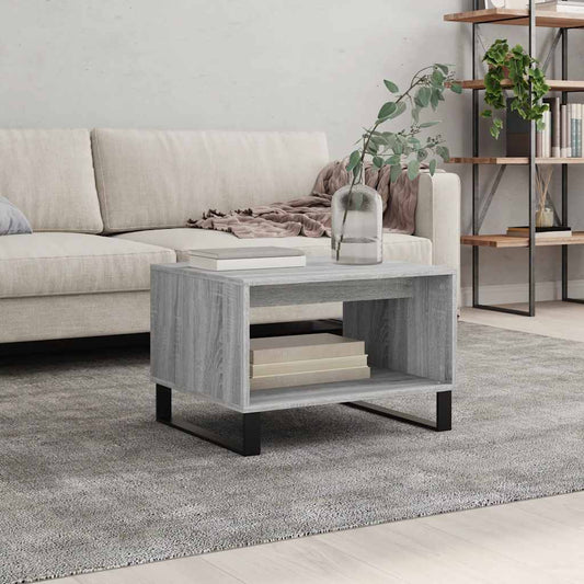 Coffee Table Grey Sonoma 60x50x40 cm Engineered Wood