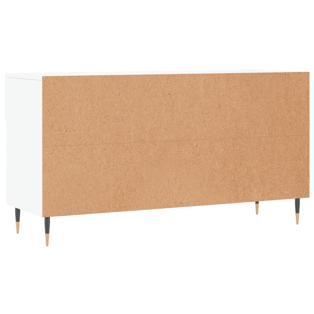 Shoe Bench White 102x35x55 cm Engineered Wood