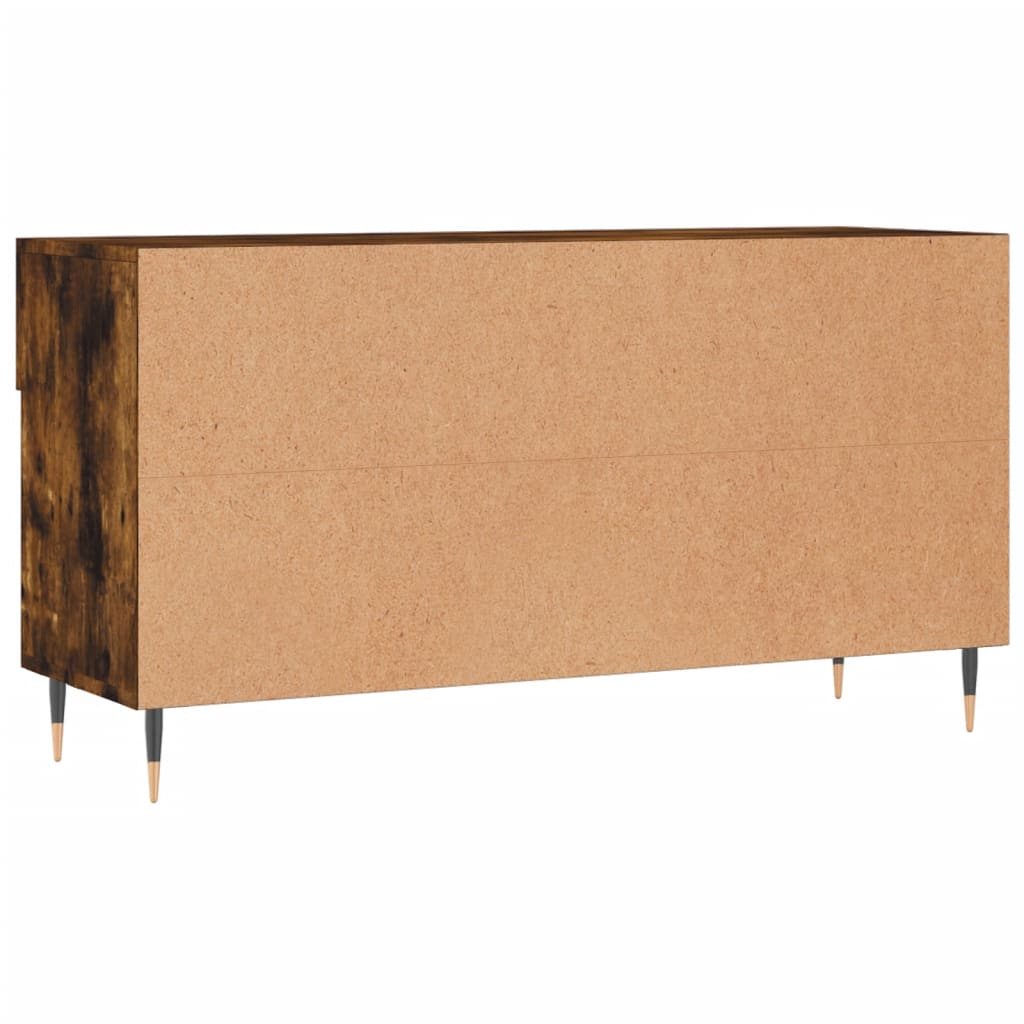Shoe Bench Smoked Oak 102x35x55 cm Engineered Wood