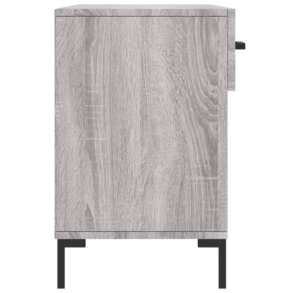 Shoe Bench Grey Sonoma 102x35x55 cm Engineered Wood