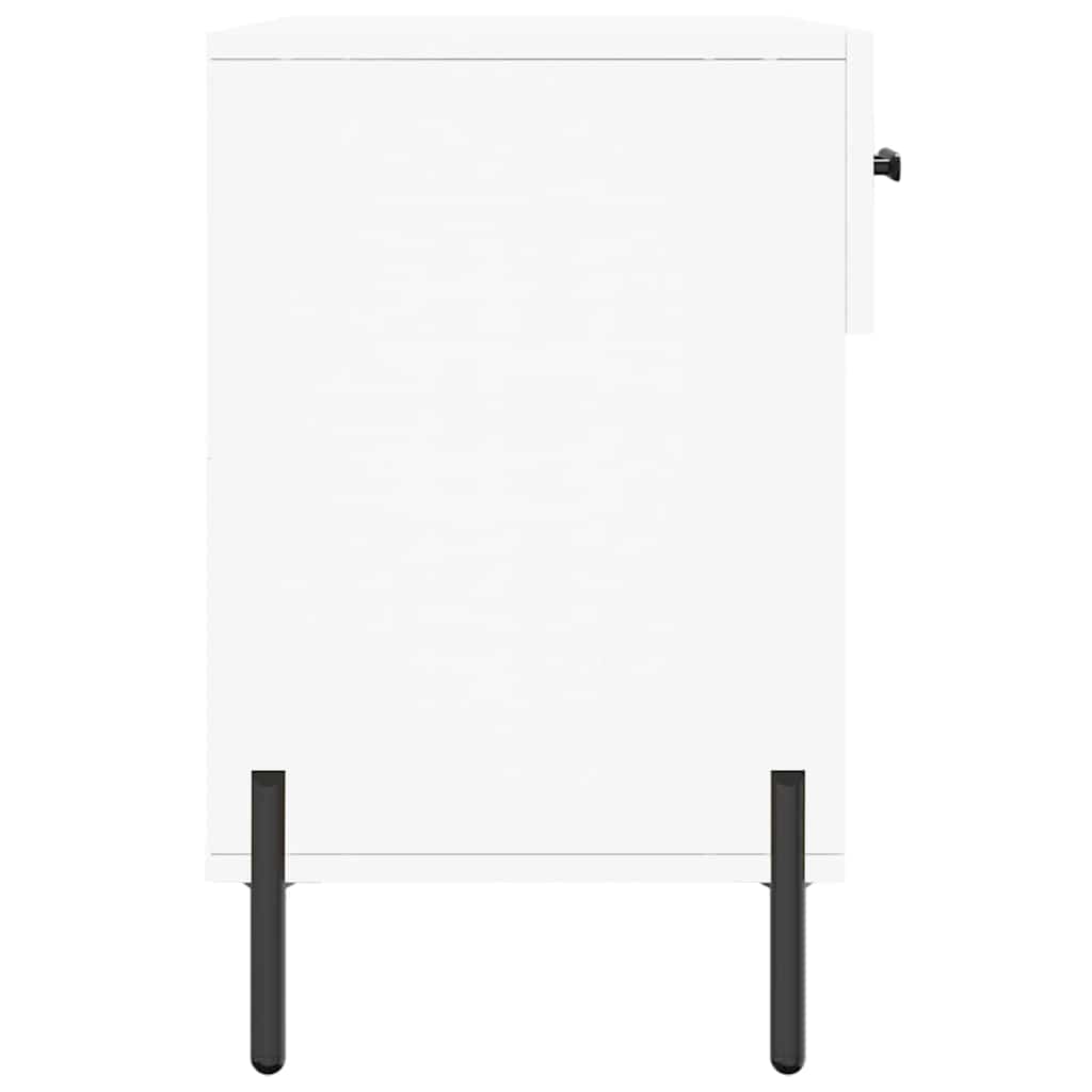 Shoe Bench White 102x35x55 cm Engineered Wood
