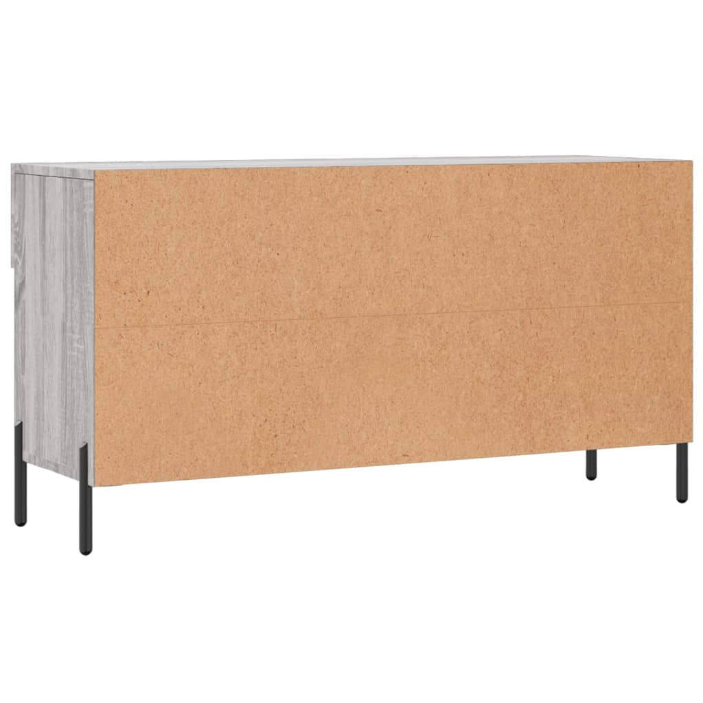Shoe Bench Grey Sonoma 102x35x55 cm Engineered Wood