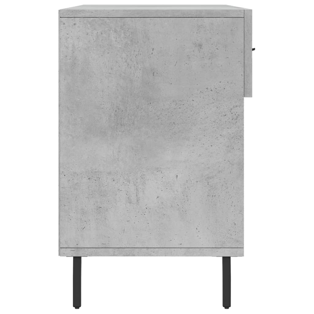 Shoe Bench Concrete Grey 102x35x55 cm Engineered Wood
