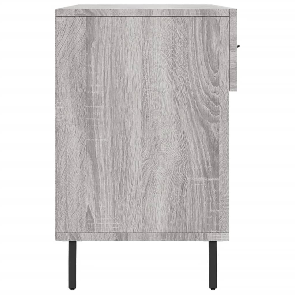 Shoe Bench Grey Sonoma 102x35x55 cm Engineered Wood