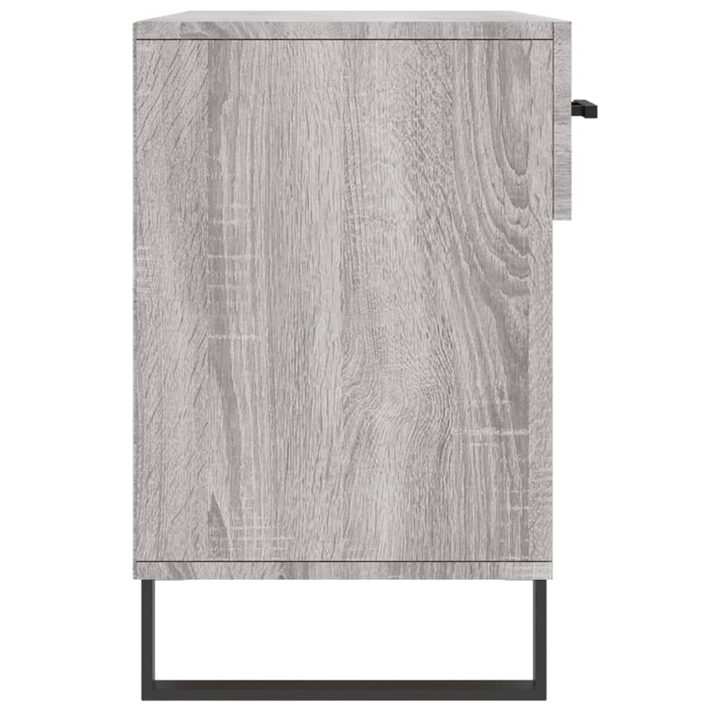 Shoe Bench Grey Sonoma 102x35x55 cm Engineered Wood