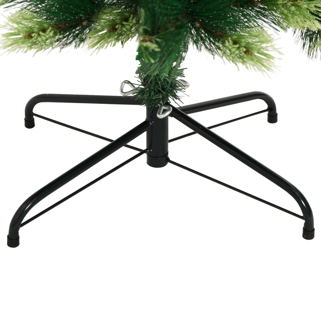 vidaXL Artificial Hinged Christmas Tree with Stand 120 cm