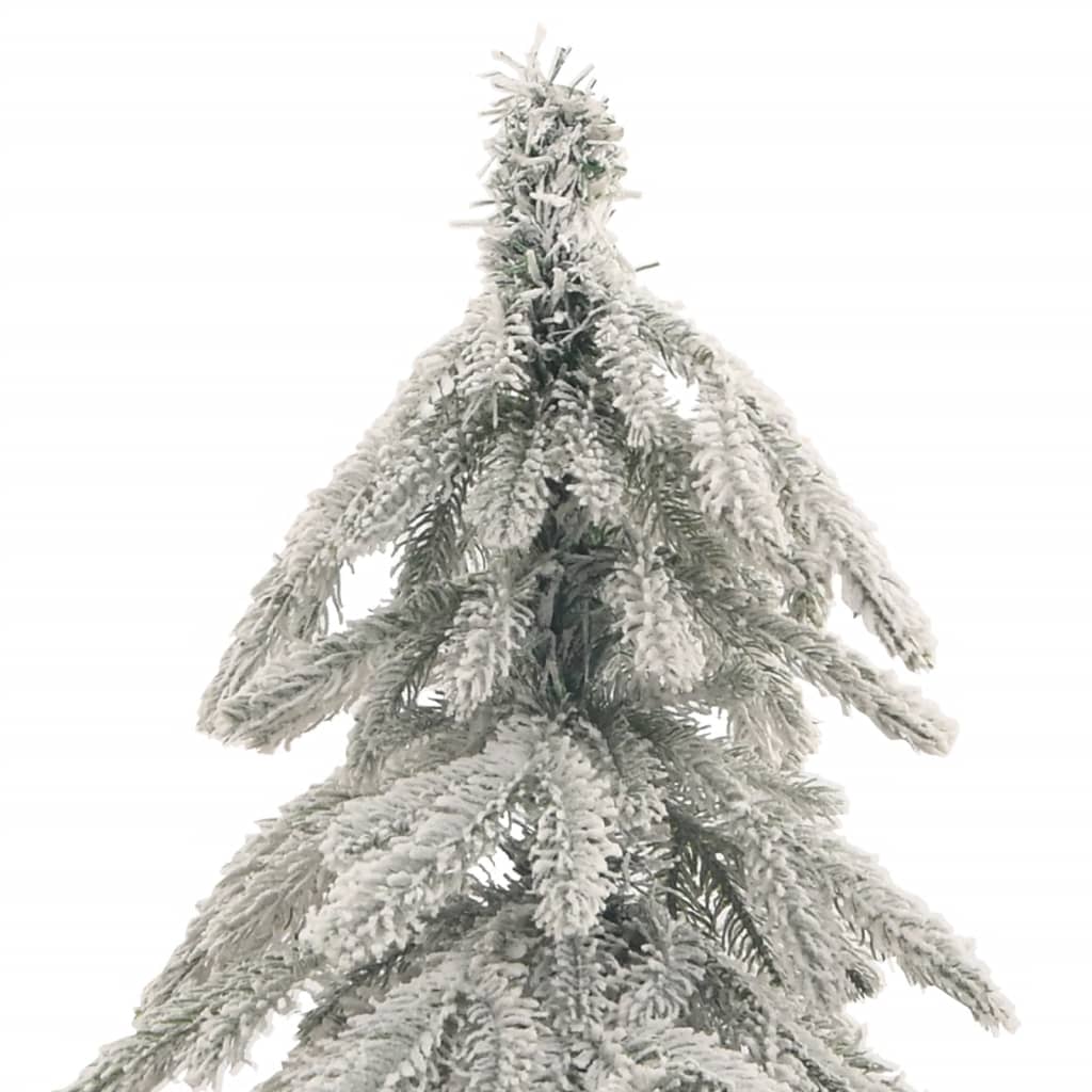 vidaXL Artificial Christmas Tree with Flocked Snow 210 cm