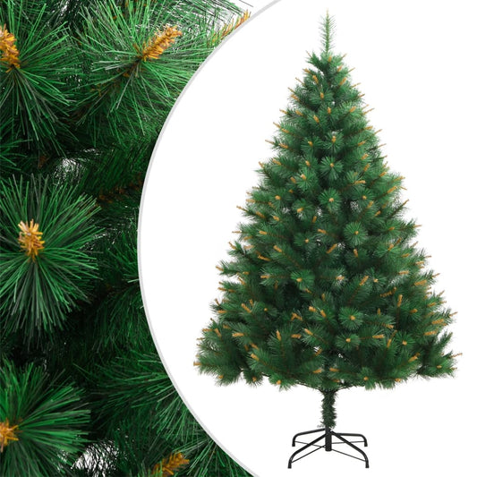 vidaXL Artificial Hinged Christmas Tree with Stand 120 cm