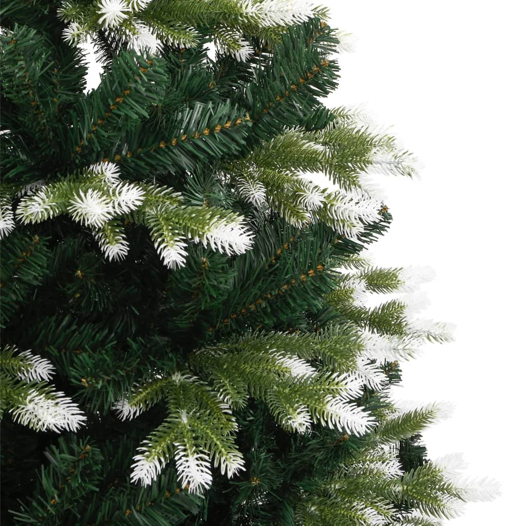 vidaXL Artificial Hinged Christmas Tree with Flocked Snow 120 cm