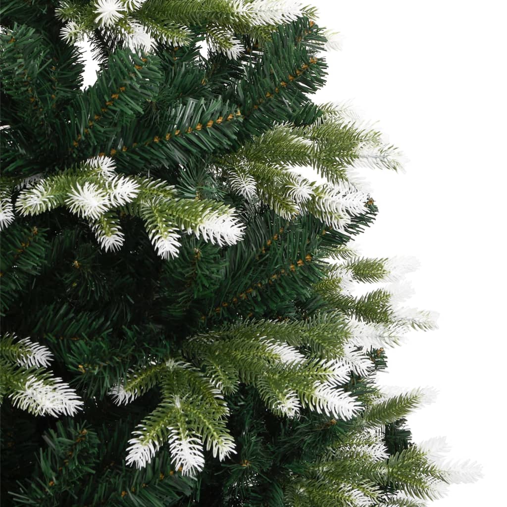 vidaXL Artificial Hinged Christmas Tree with Flocked Snow 150 cm