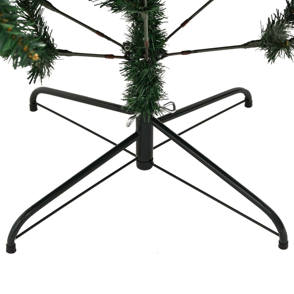 vidaXL Artificial Hinged Christmas Tree with Stand 120 cm