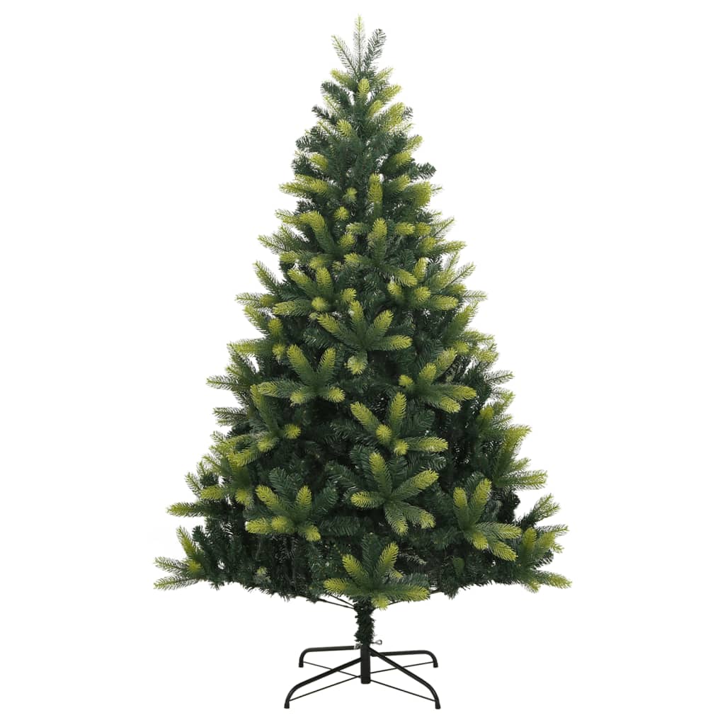 vidaXL Artificial Hinged Christmas Tree with Stand 180 cm