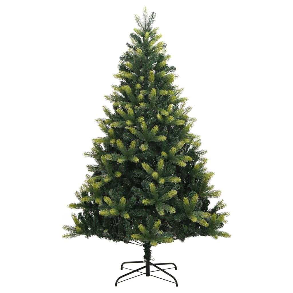 vidaXL Artificial Hinged Christmas Tree with Stand 240 cm