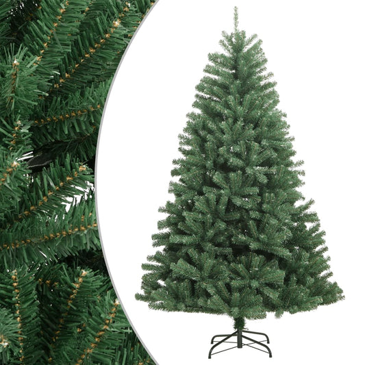 vidaXL Artificial Hinged Christmas Tree with Stand Green 270 cm