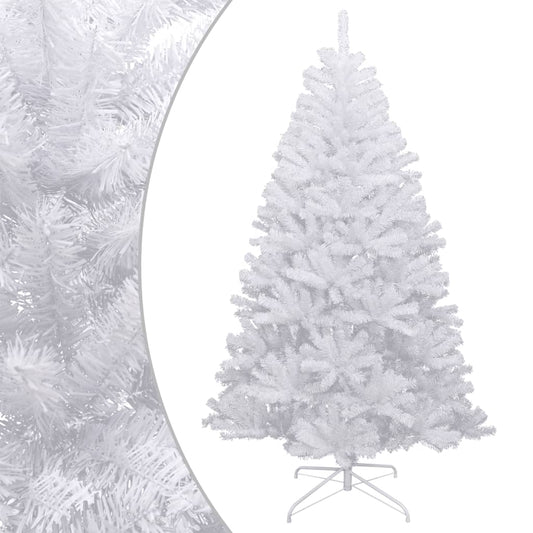 vidaXL Artificial Hinged Christmas Tree with Flocked Snow 150 cm