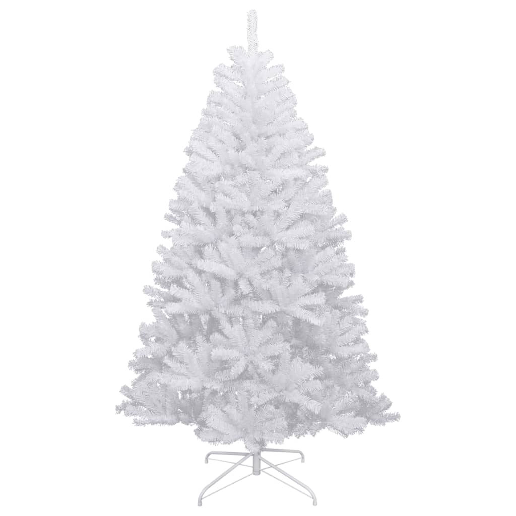 vidaXL Artificial Hinged Christmas Tree with Flocked Snow 150 cm