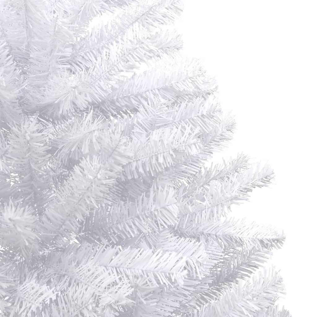 vidaXL Artificial Hinged Christmas Tree with Flocked Snow 150 cm