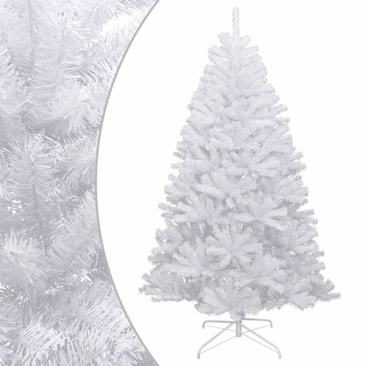 vidaXL Artificial Hinged Christmas Tree with Flocked Snow 180 cm