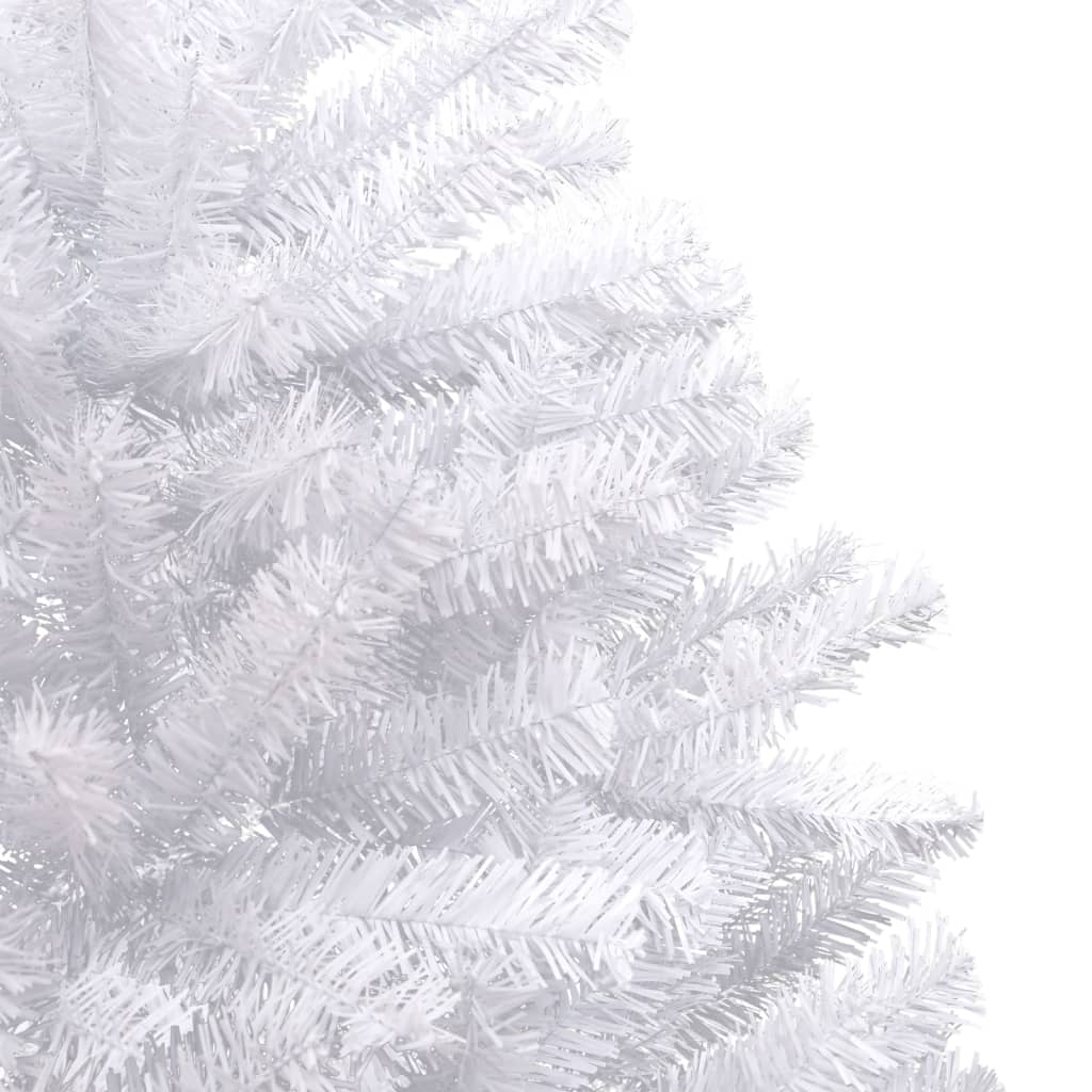 vidaXL Artificial Hinged Christmas Tree with Flocked Snow 180 cm