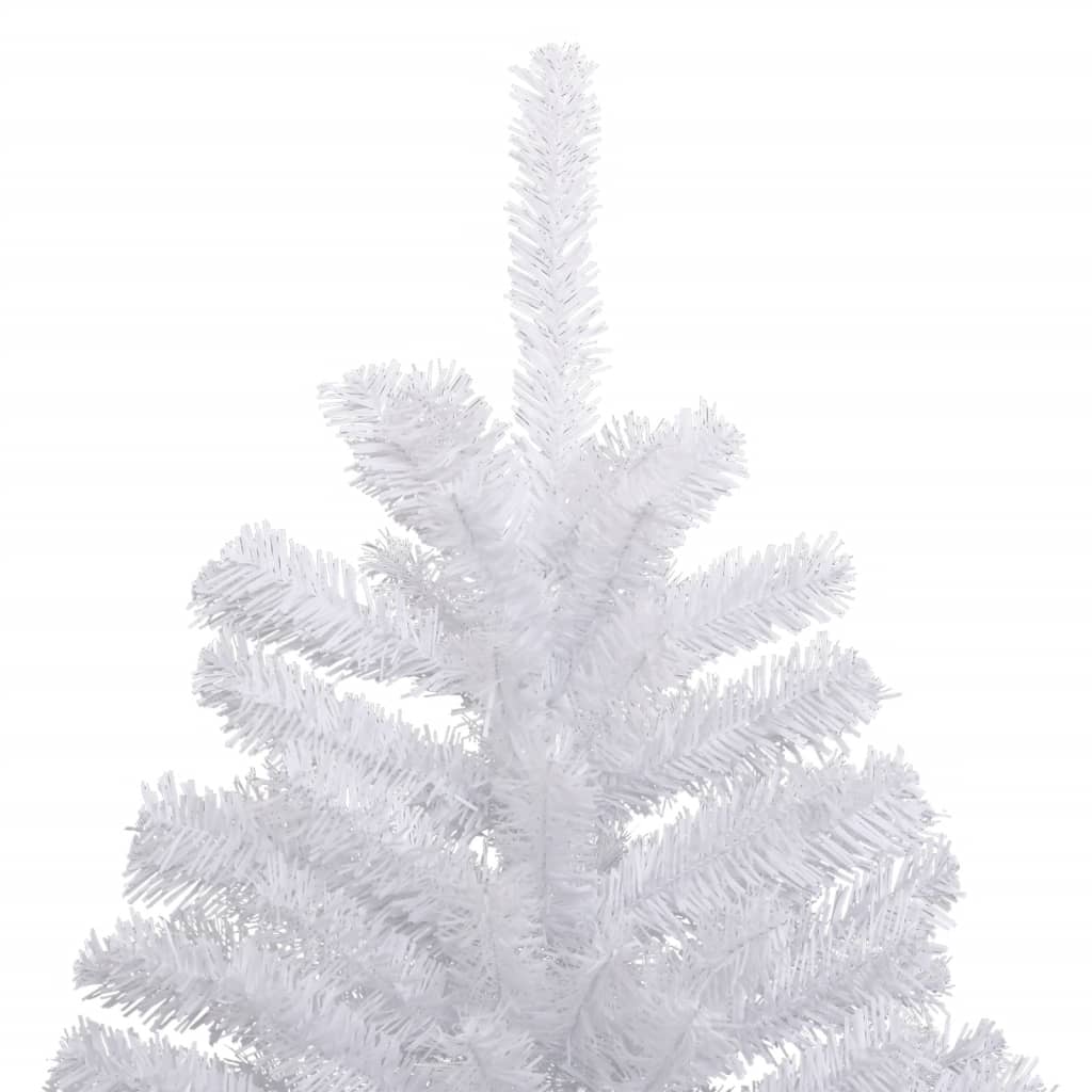 vidaXL Artificial Hinged Christmas Tree with Flocked Snow 240 cm