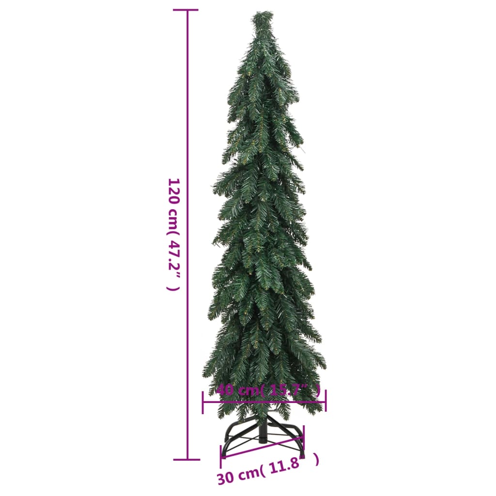 vidaXL Artificial Pre-lit Christmas Tree with 60 LEDs 120 cm