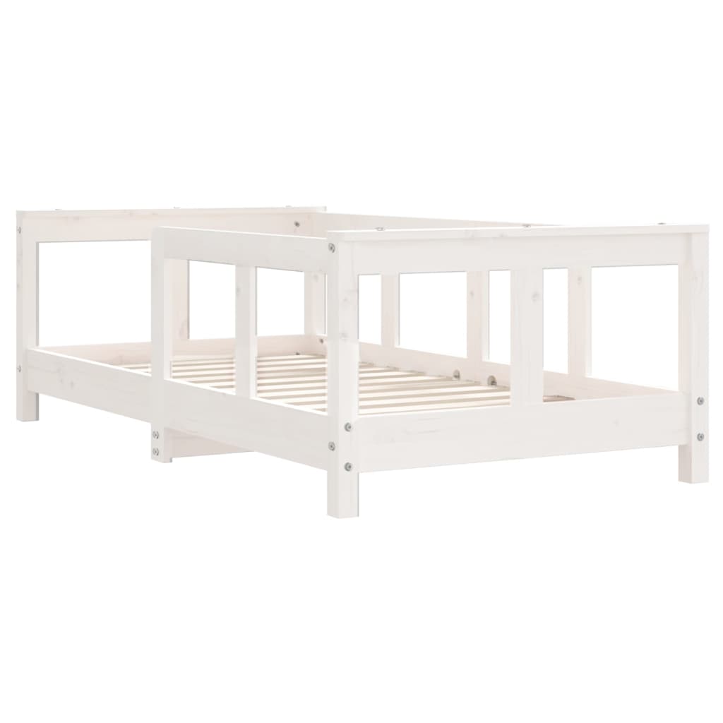 vidaXL Kids Bed Frame White 70x140 cm Solid Wood Pine