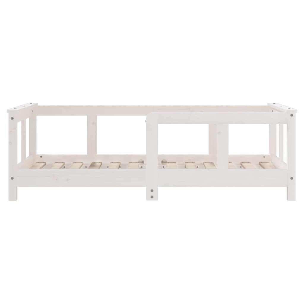 vidaXL Kids Bed Frame White 70x140 cm Solid Wood Pine