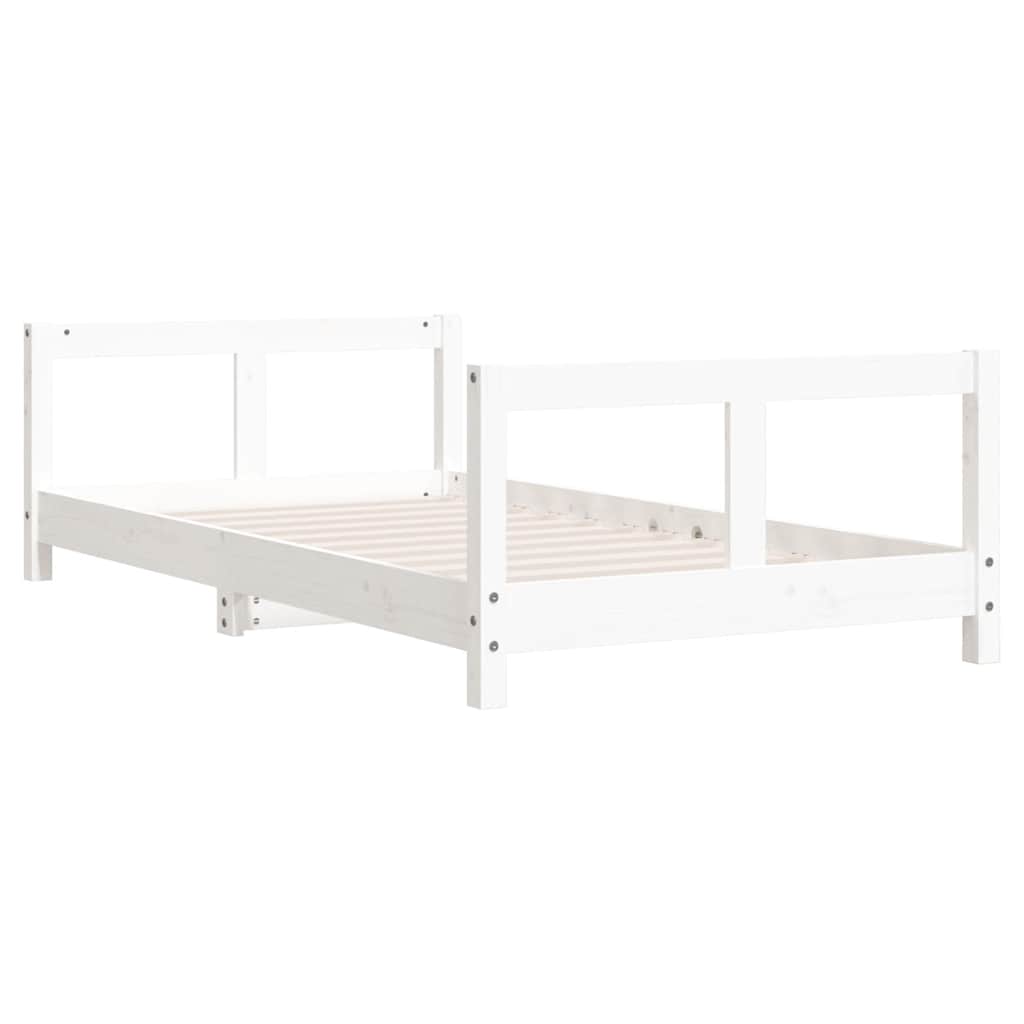 vidaXL Kids Bed Frame White 80x160 cm Solid Wood Pine