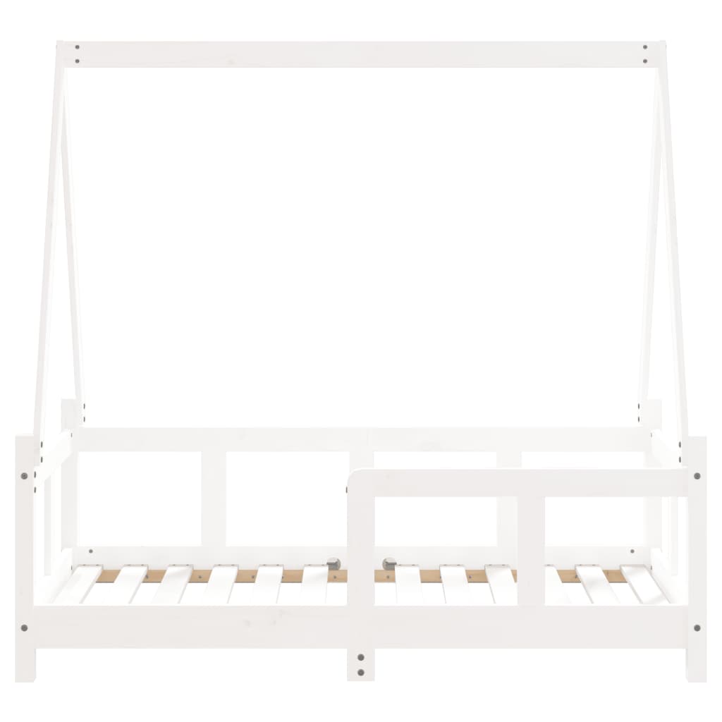 vidaXL Kids Bed Frame White 70x140 cm Solid Wood Pine