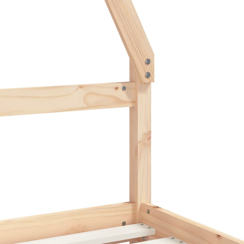 Kids Bed Frame with Drawers 80x160 cm Solid Wood Pine
