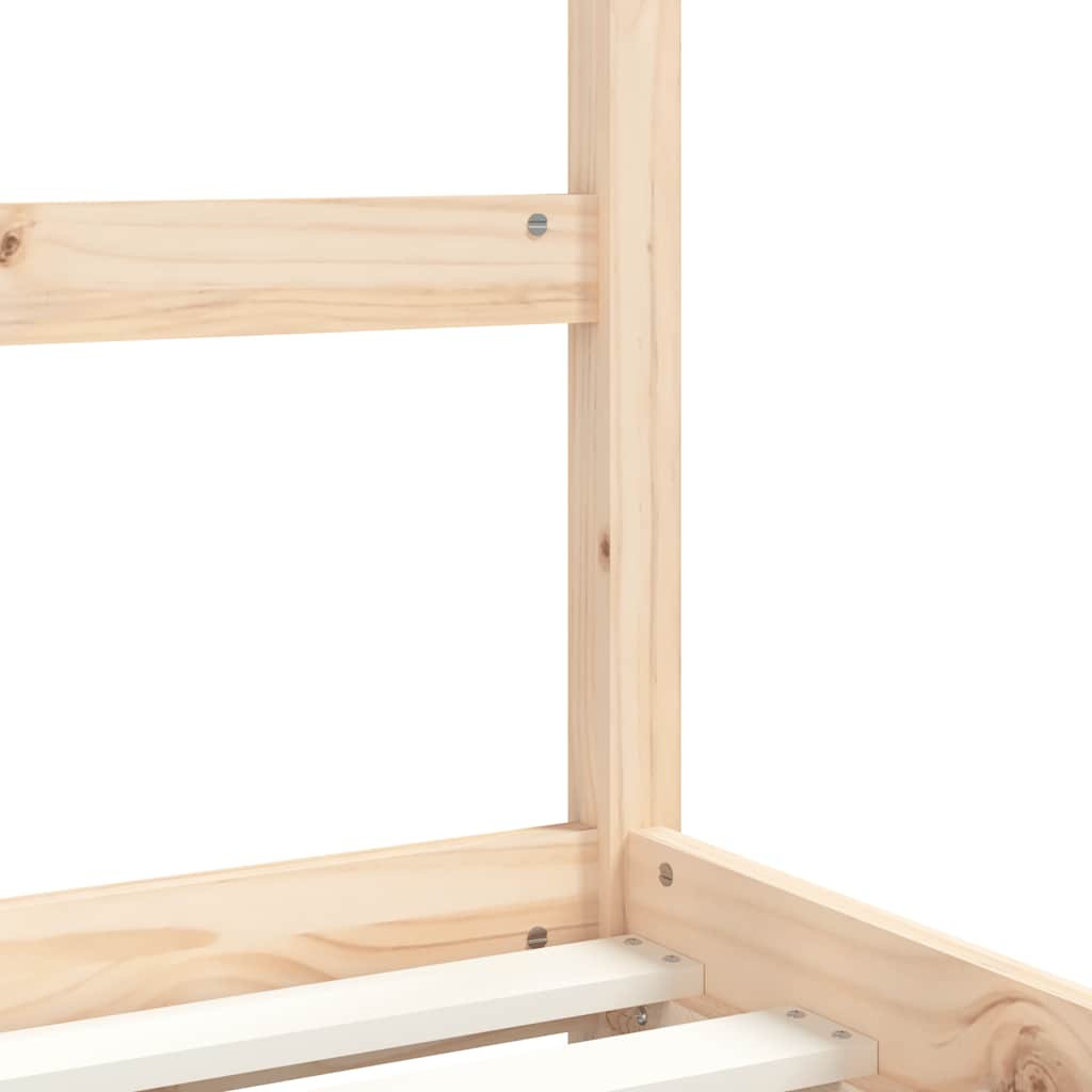 Kids Bed Frame 80x200 cm Solid Wood Pine