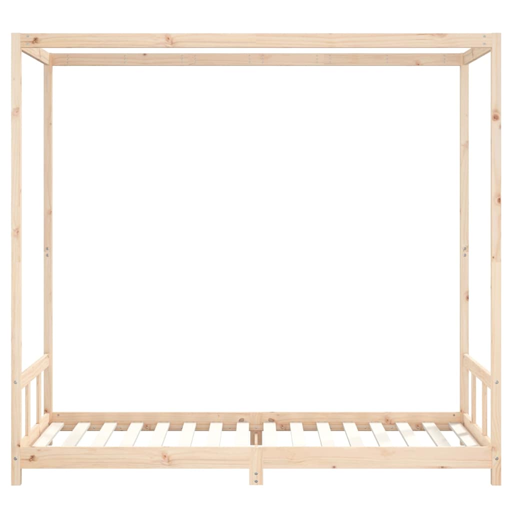 Kids Bed Frame 90x200 cm Solid Wood Pine