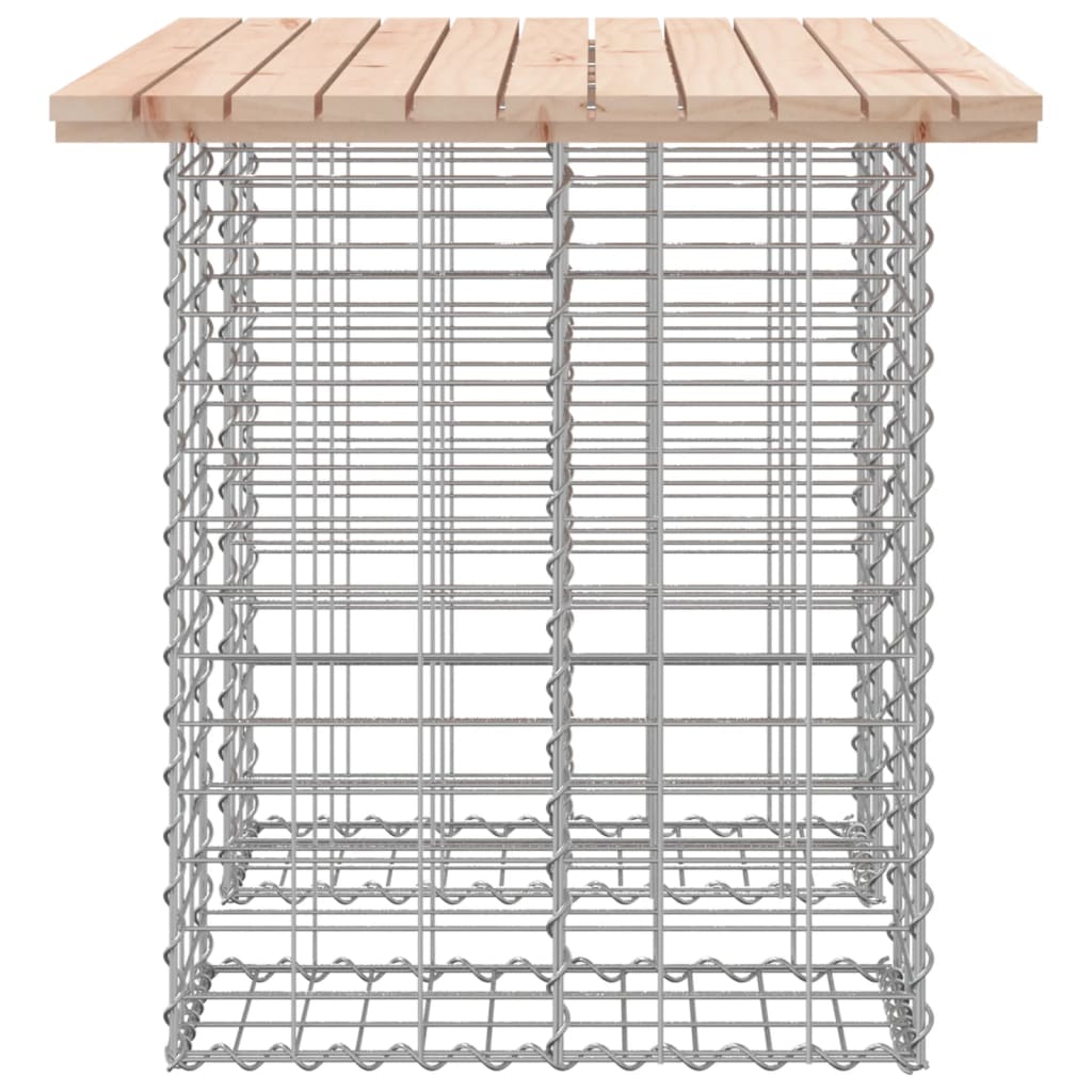 vidaXL Garden Bench Gabion Design 100x70x72 cm Solid Wood Pine