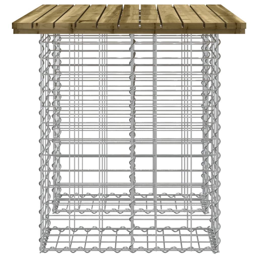 vidaXL Garden Bench Gabion Design 100x70x72 cm Impregnated Wood Pine