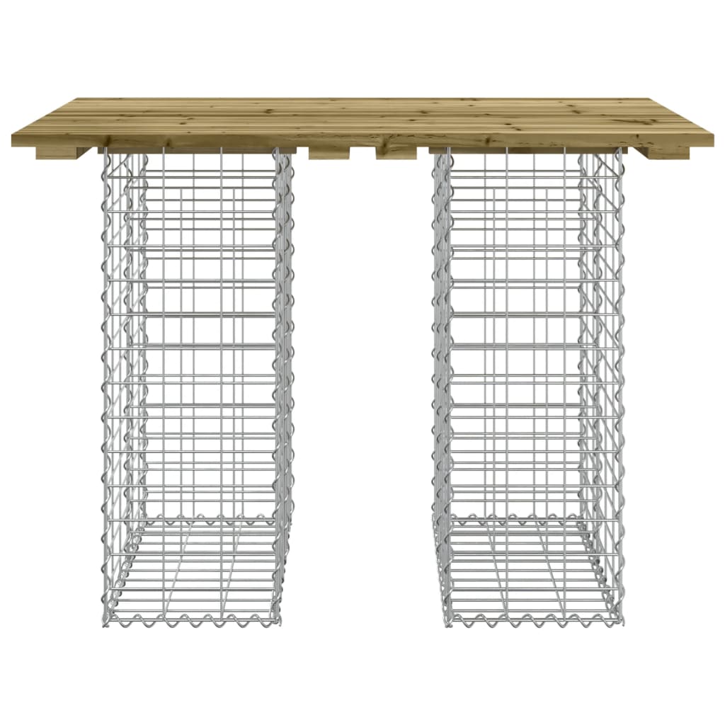 vidaXL Garden Bench Gabion Design 100x70x72 cm Impregnated Wood Pine