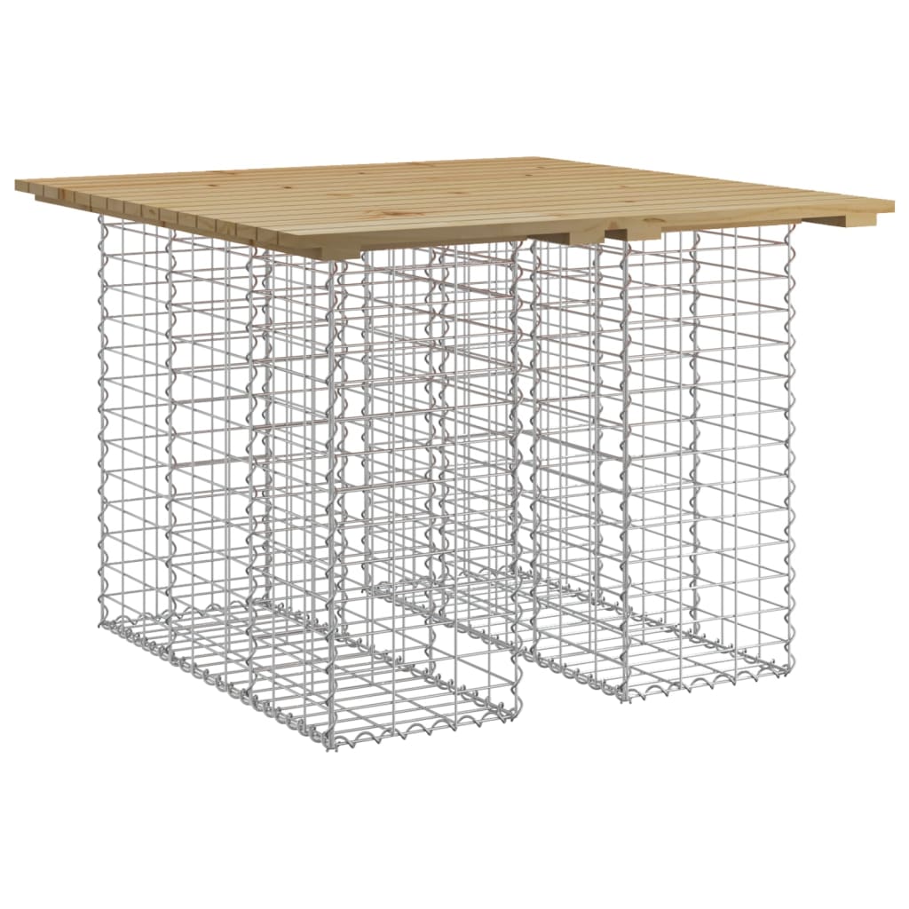 Garden Table Gabion Design 100x102x72 cm Impregnated Wood Pine