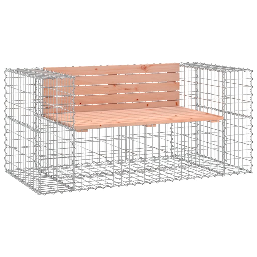 Garden Bench | Douglas wood, Galvanised steel | Solid douglas wood