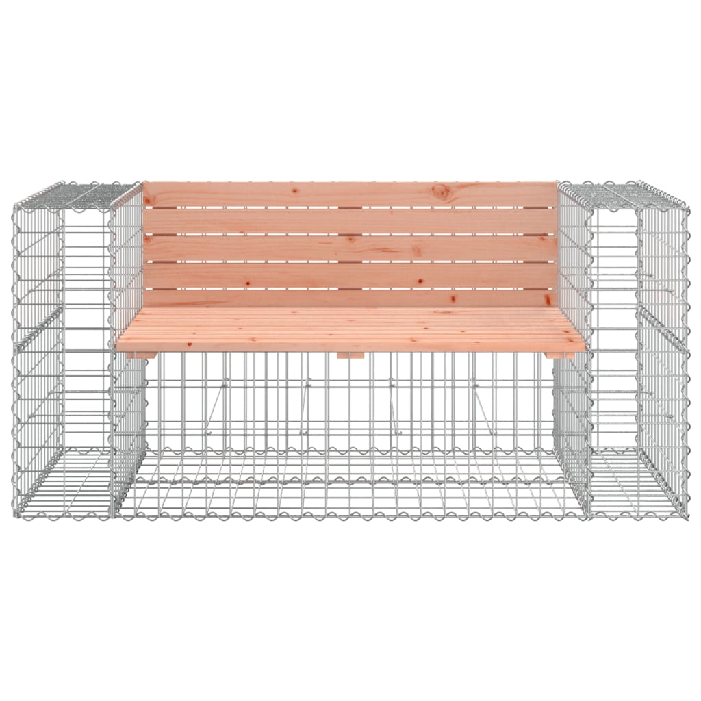 Garden Bench | Douglas wood, Galvanised steel | Solid douglas wood