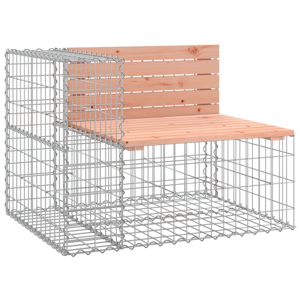 Garden Bench | Douglas wood colour, Grey metal base