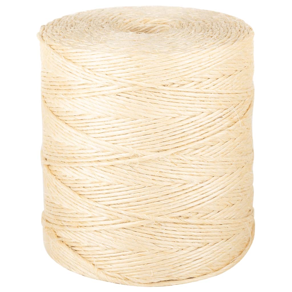 vidaXL Rope 100% Sisal 2 mm 3000 m