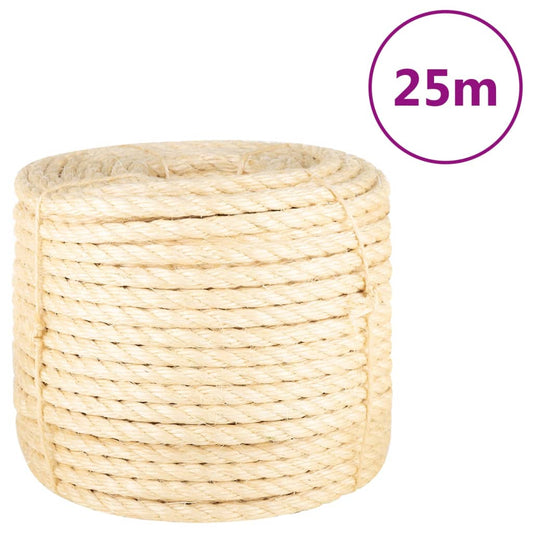 vidaXL Rope 100% Sisal 14 mm 25 m