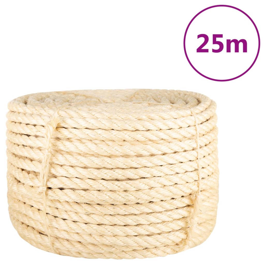 vidaXL Rope 100% Sisal 16 mm 25 m