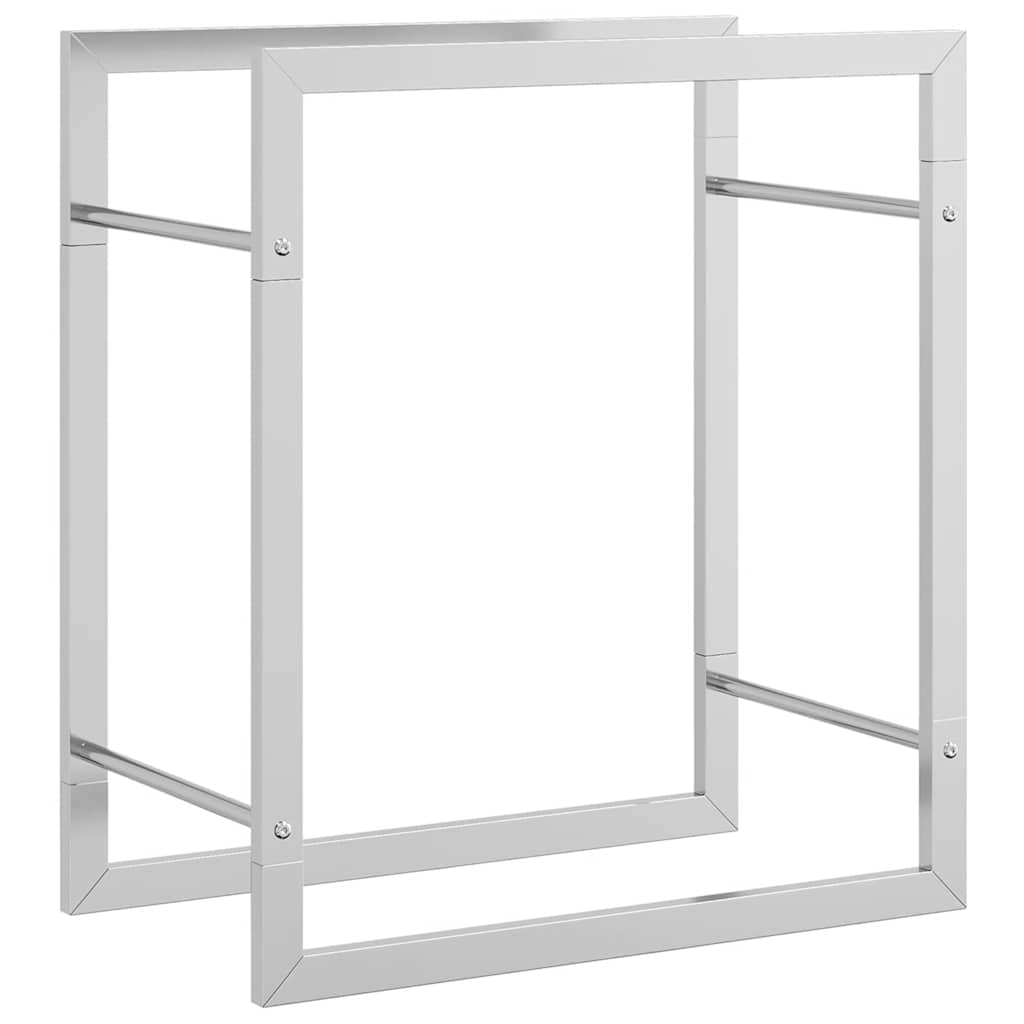 Firewood Rack 50x28x56 cm Stainless Steel